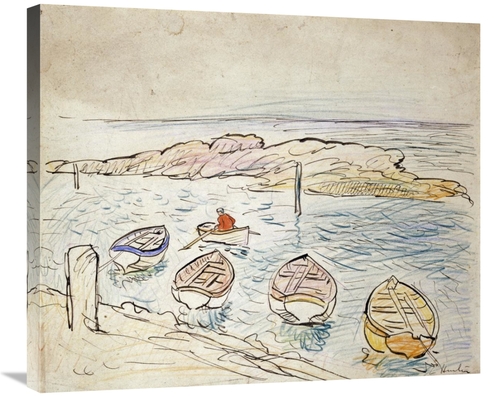 Global Gallery GCS-266608-30-142 30 in. Rowing Boats, Largo Art Pr