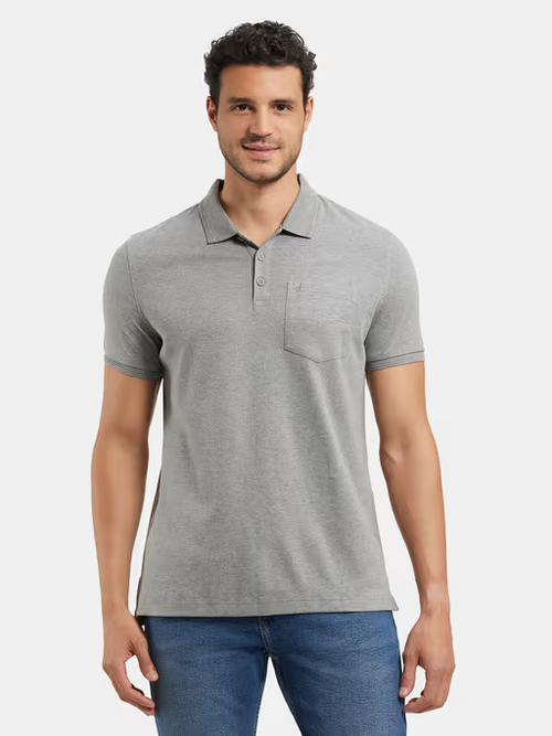 Men's Polo Neck Half Sleeve Sweat Proof Sport Tshirt (Size-S)