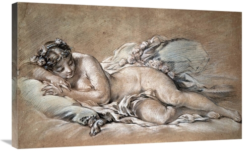 Global Gallery GCS-276815-36-142 36 in. A Young Girl Sleeping Art Prin