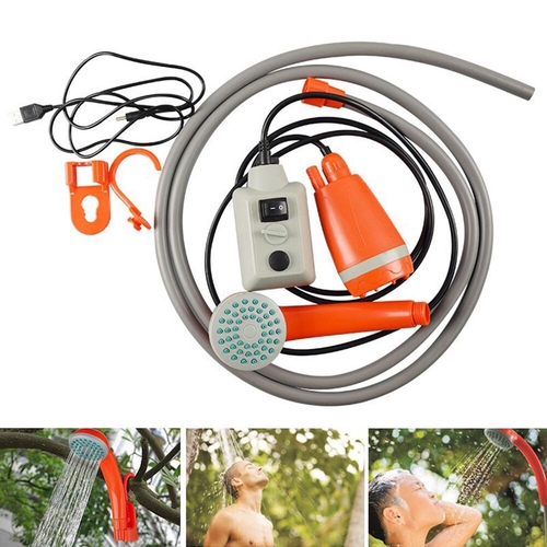3.7V Portable Outdoor Shower Handheld Rechargeable
