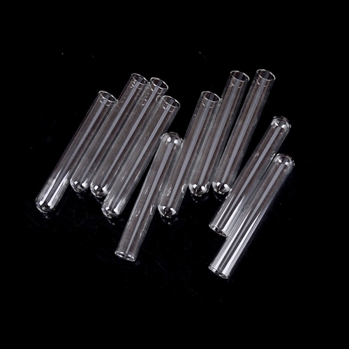10Pcs Glass Blowing Tubes 4 Inch Long Thick Wall Test Tube 15*100mm