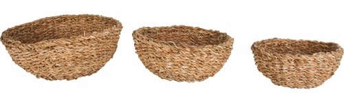 Seagrass Round Mini Bowl Small (Set Of 3)