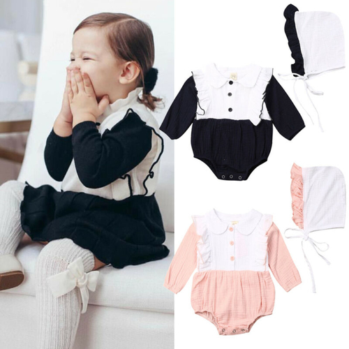 0 24M Toddler Baby Girl Bodysuit Clothes Long