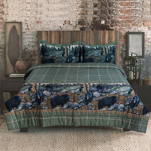 BRT - The Bears - Forest Animal Theme Modern Comforter Set