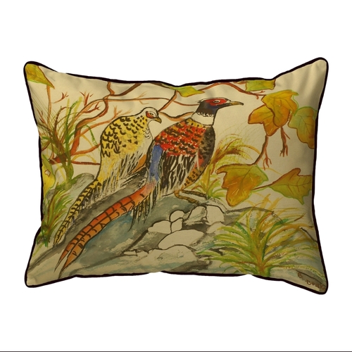 Betsy Drake ZP700 20 x 24 in. Pheasant Extra Large Zippered Pillow