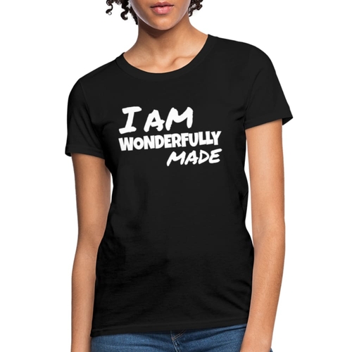 Womens T-shirt - i am Wonderfully Made Graphic Tee