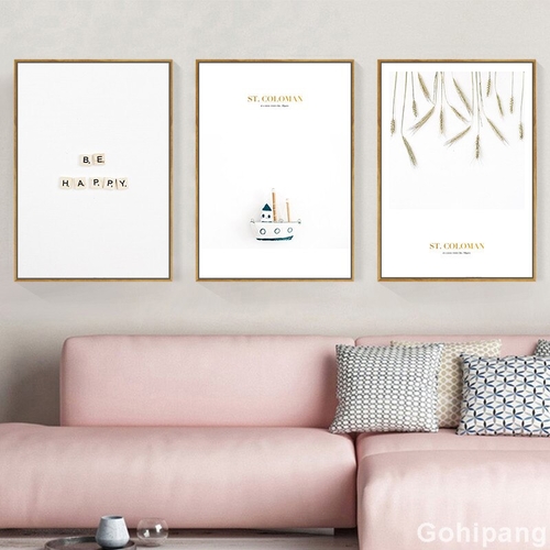 Canvas Poster Realist Art Painting Modern Grain