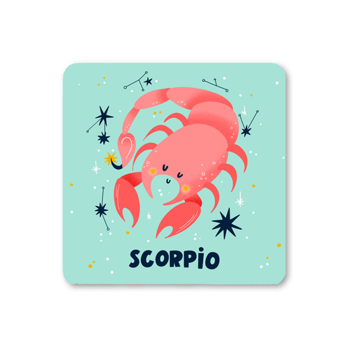 Scorpio Zodiac Coaster (Pack of 6)
