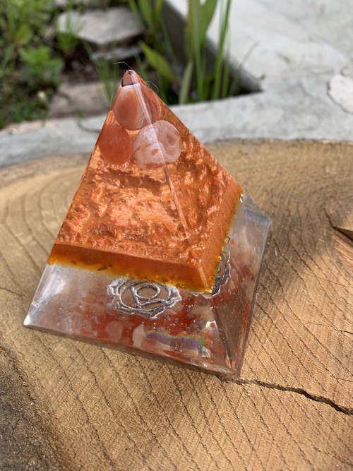 CHAKRA-SACRAL Orgone Pyramid