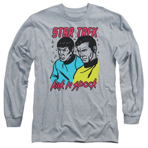 Trevco CBS1737-AL-6 Star Trek & Kirk N Spock Adult 18-1 Long Sleeve T-