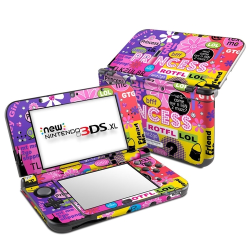 DecalGirl N3D5X-PRNCSSTXT Nintendo New 3DS XL 2015 Skin - Princess Tex