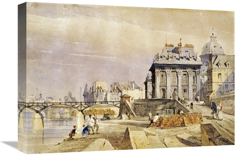 Global Gallery GCS-267768-22-142 22 in. Linstitut & the Pont Des Arts&