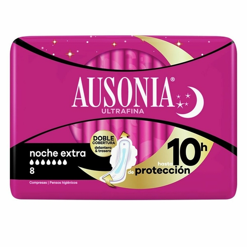 Night Pads Ausonia Extra (8 uds)