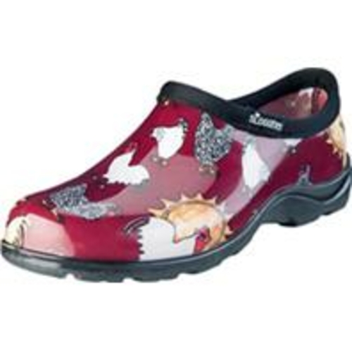 Sluggers Womens Waterproof Comfort Shoe, Chicken Red - 7