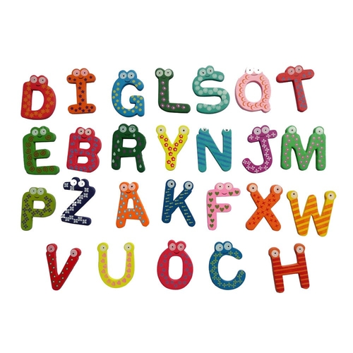 Hot Sale 26 English Letters Wooden Cartoon