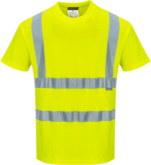 Portwest S170YETL Cotton Comfort Short Sleeve Shirt - Large - Yellow