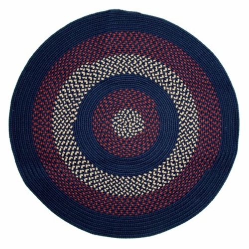 Colonial Mills DF51R084X084 7 ft. Deerfield Round Rug, Midnight Bl