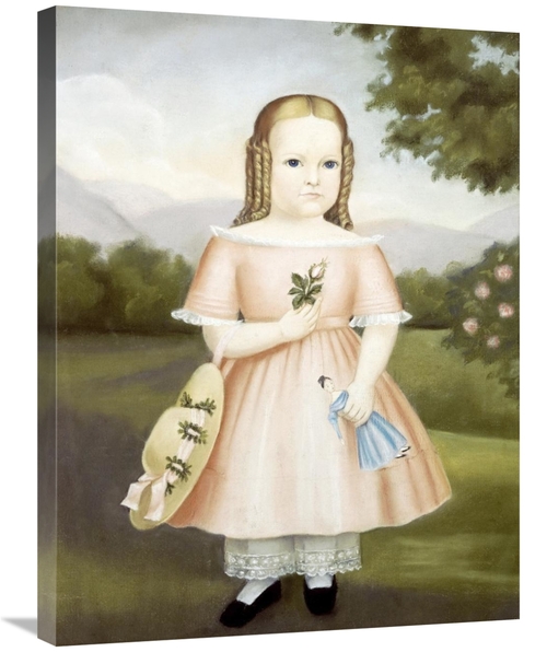 Global Gallery GCS-267351-30-142 30 in. Portrait of a Girl Art Print -