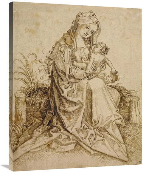 Global Gallery GCS-456113-2835-142 28 x 35 in. The Virgin & Child on a