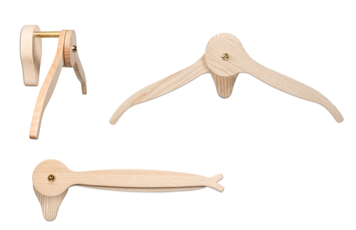 wall hangers trouser hangers in ash woods, ready for sale
