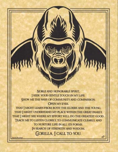 Gorilla Prayer poster