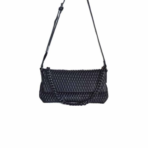 Bolso plegable Verona negro con cadena desmontable