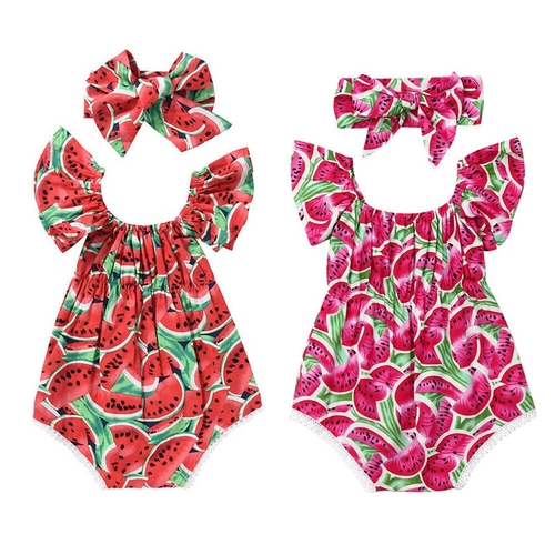 Newborn Baby Girl Watermelon Clothes Sets