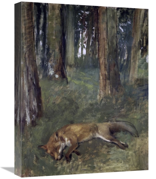 Global Gallery GCS-277320-22-142 22 in. Dead Fox Under the Trees Art P