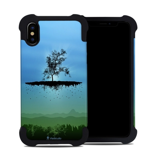 DecalGirl AIPXBC-FTBLU Apple iPhone X Bumper Case - Flying Tree Blue