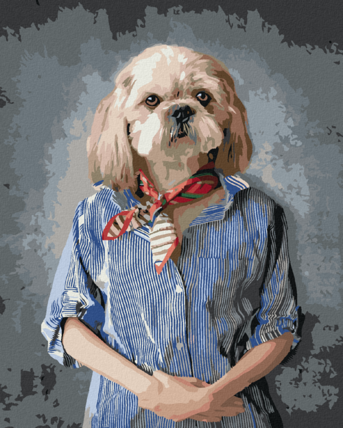 Paint by Numbers - DOG IN CLOTHES