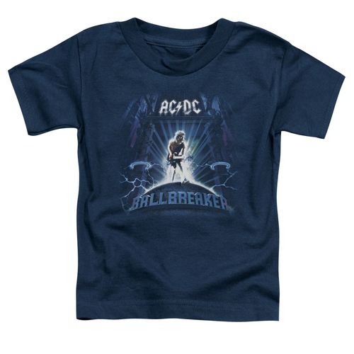 Trevco ACDC111-TT-1 ACDC Ballbreaker-S by S Toddler Tee, Navy - Sm