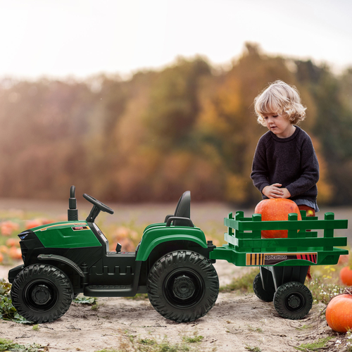 Aosom Ride On Tractor 12 V Kids Electric Battery Powered Agricultural