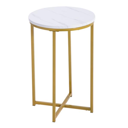 40x40x60cm Marble Simple Round Side Table