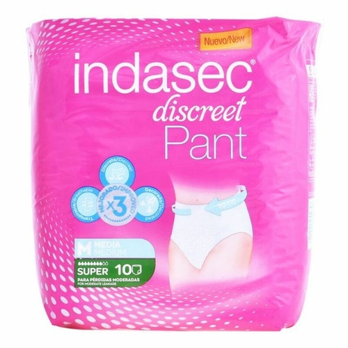 Incontinence Nappies Pant Super Talla Mediana Indasec Pant Super (10