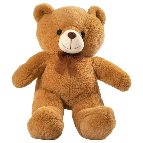 Plush Cute Teddy Bear with Rose Flower tan