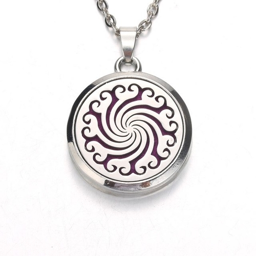 Wave Aroma Diffuser Necklace Perfume Essential Oil