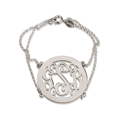 Framed Monogram Bracelet