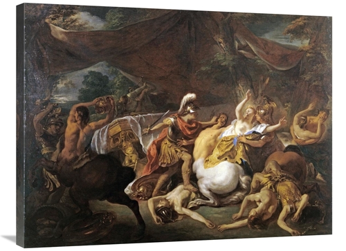 Global Gallery GCS-266183-36-142 36 in. The Battle of the Lapithes & t