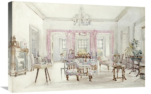 Global Gallery GCS-267971-30-142 30 in. The Drawing Room of Queens Hou