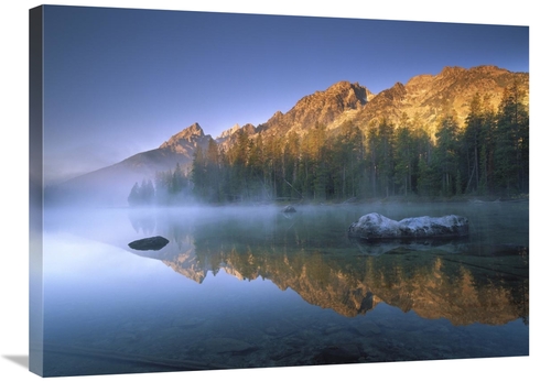 Global Gallery GCS-452066-2432-142 24 x 32 in. Teewinot Mountain Refle