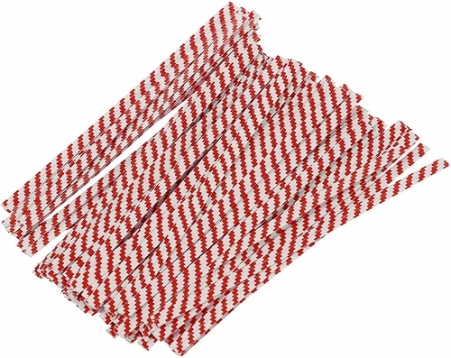 Pack of 24000 Paper Twist Ties 4" Long and 3/16” Wide. Red