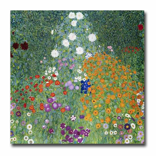 Artistic Home Gallery 3030W412SAG Farmers Garden by Gustav Klimt Premi