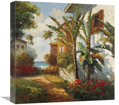 Global Gallery GCS-131163-1818-142 18 x 18 in. Villagio Da Aqua Art Pr