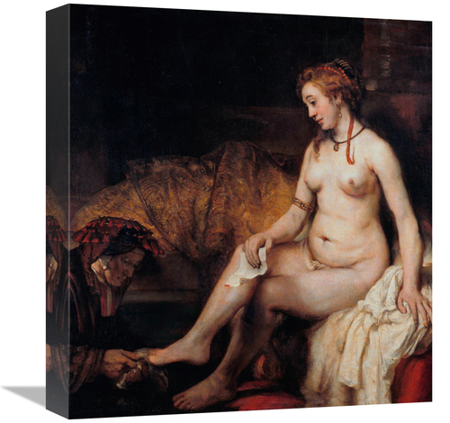 Global Gallery GCS-279575-16-142 16 in. Bathsheba at Her Bath Art Prin