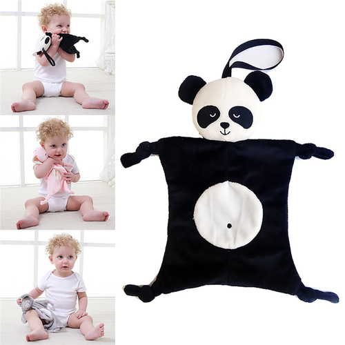 Cute Baby Bibs Comforting Plush Toy Animal Doll