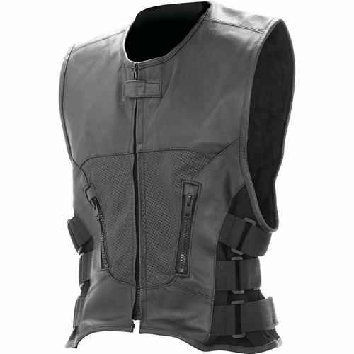 BNFUSA BKVBP3X Rocky Mountain Hides Solid Genuine Buffalo Leather Vest