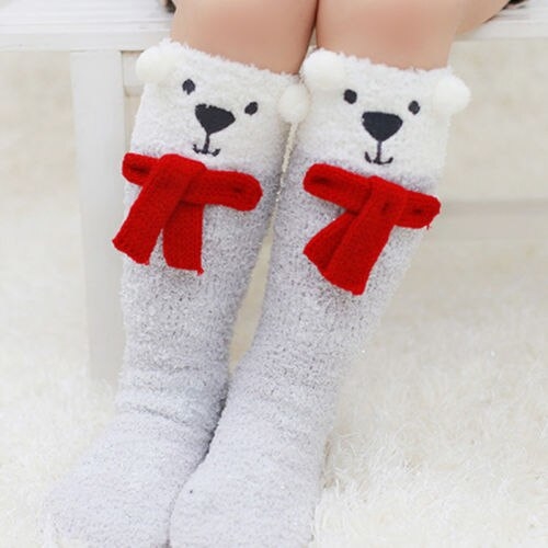 Warm Cotton Knee High Socks Leggings Unicorn Baby