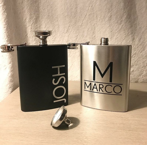 Personalized Flask - Personalized Groomsman Flask - 8oz Flask