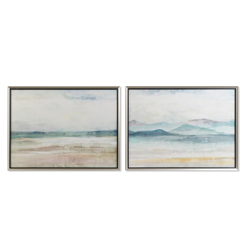 Painting DKD Home Decor 80 x 3,5 x 60 cm Moutain Modern (2 Units)