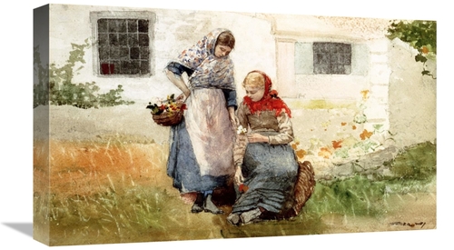 Global Gallery GCS-268118-22-142 22 in. Picking Flowers Art Print - Wi